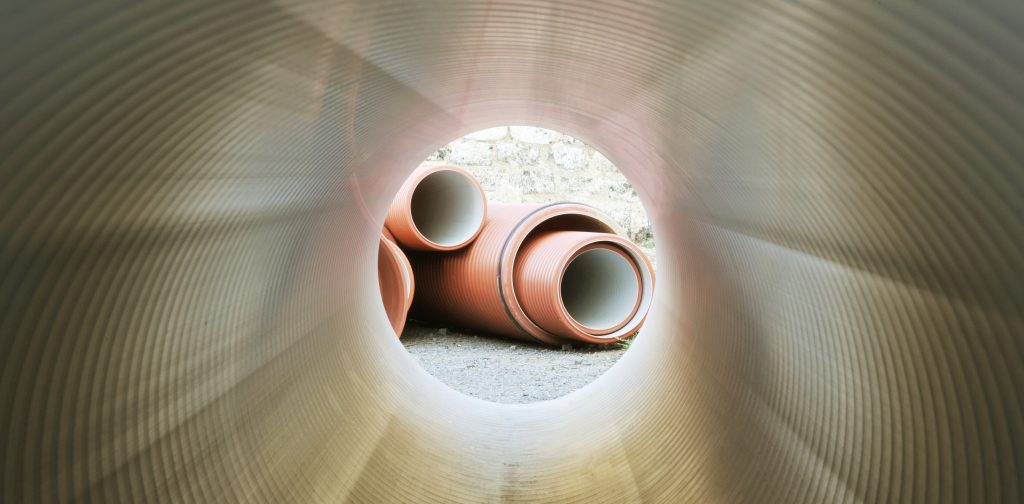 an inside view of trenchless sewer line repair